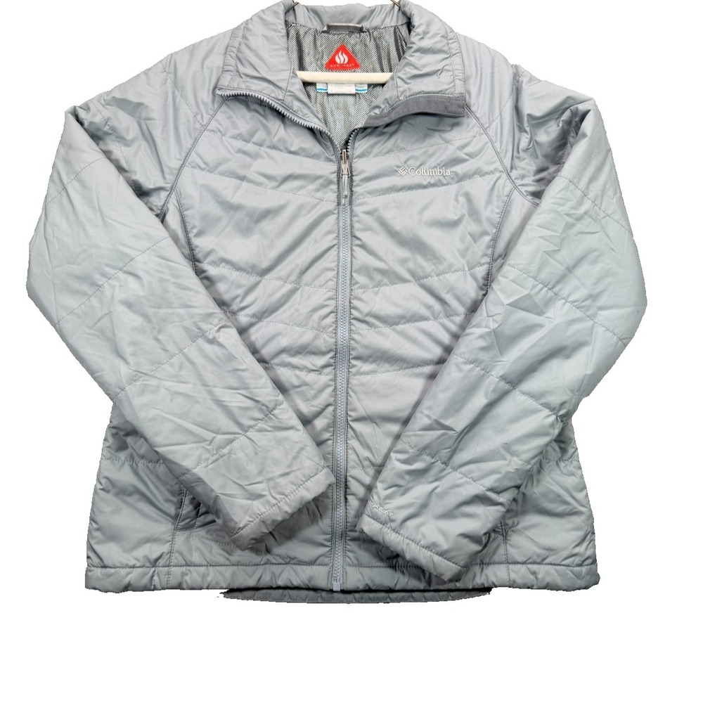 Columbia Women's Light Gray Quilted Puffer Jacket